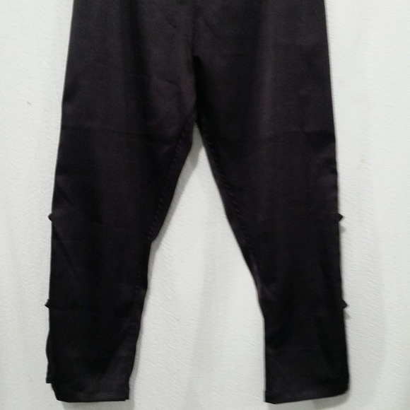 NADYA FIBER CONTENT DARK BURGUNDY FANCY PANTS XS - Picture 4 of 8